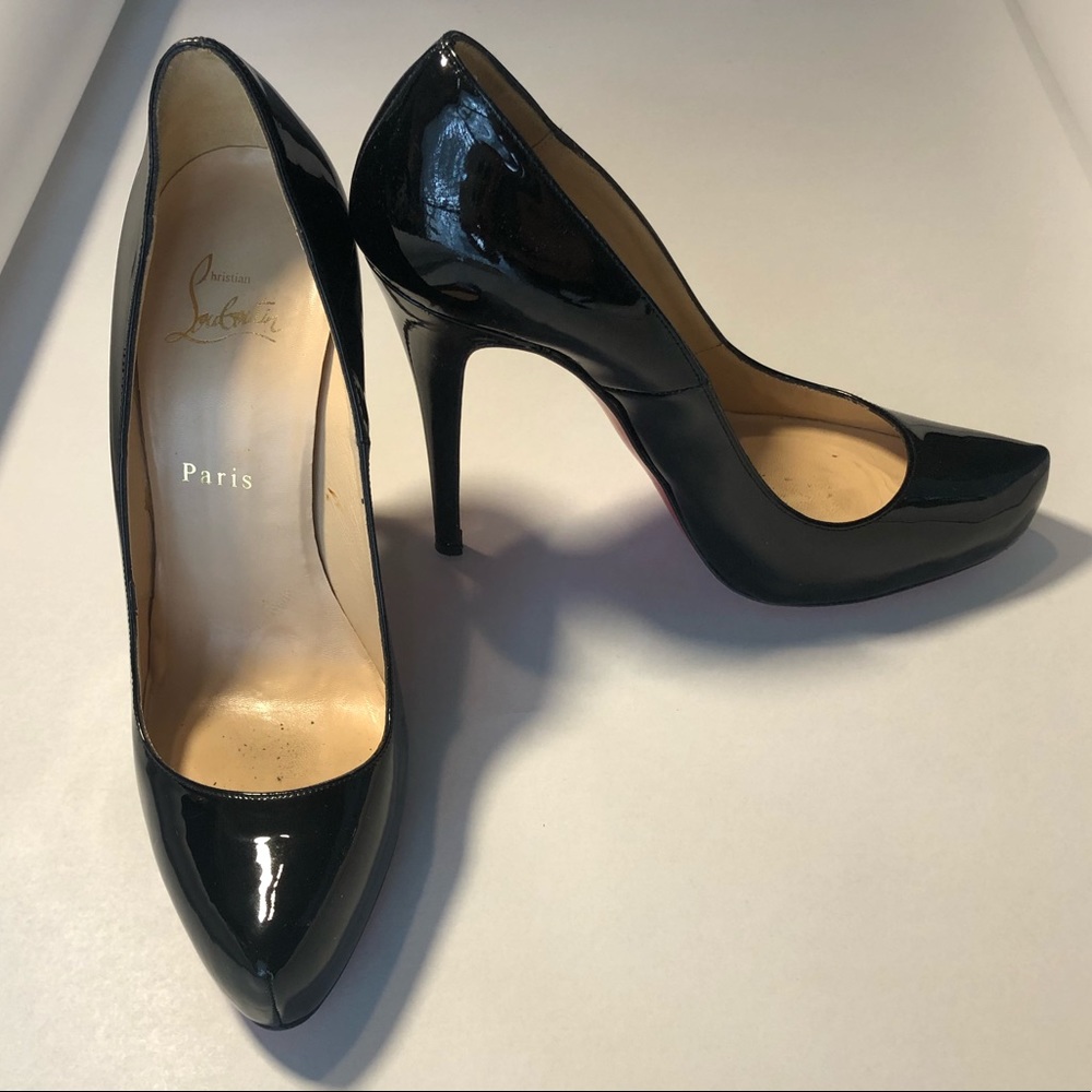 Christian Louboutin Black Patent Pumps